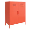NOVOGRATZ (UK) Cache 2 Door Metal Locker Storage Cabinet ORNG - Orange - N/A