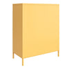 NOVOGRATZ (UK) Cache 2 Door Metal Locker Storage Cabinet YLLW - Yellow - N/A