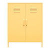 NOVOGRATZ (UK) Cache 2 Door Metal Locker Storage Cabinet YLLW - Yellow - N/A