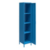 NOVOGRATZ (UK) Cache Single Metal Locker Storage Cabinet Blue - Blue - N/A