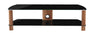 ALPHASON CENTURY 1500 TV STAND - WALNUT & BLACK GLASS - Walnut with black glass - 1500