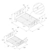 BOMBAY METAL BED WHITE KING UK - White - N/A