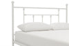MANILA METAL BED WHITE DOUBLE UK - White - N/A