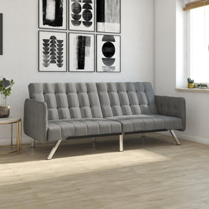 EMILY CONVERTBLE SOFA GREY LINEN - Grey Linen - N/A