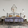 BOMBAY METAL BED BRONZE DOUBLE UK - Bronze - N/A