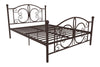 BOMBAY METAL BED BRONZE DOUBLE UK - Bronze - N/A