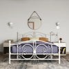 BOMBAY METAL BED WHITE KING UK - White - N/A