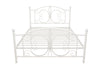 BOMBAY METAL BED WHITE DOUBLE UK - White - N/A