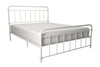 Wallace Metal Bed Double UK White - White