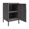 QE Bradford Metal Locker End Table Grey - Graphite Grey - N/A