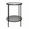 QE Wainwright Round End Table Black Oak - Black Oak - N/A