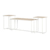 QE Dante Coffee and End Table Set Natural - Natural - N/A