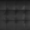 QE Adalynn Convertible Futon Black Faux Leather - Black - N/A