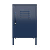 QE Bradford Metal Locker End Table Navy - Navy - N/A