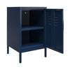 QE Bradford Metal Locker End Table Navy - Navy - N/A
