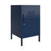 QE Bradford Metal Locker End Table Navy - Navy - N/A