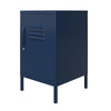 QE Bradford Metal Locker End Table Navy - Navy - N/A