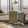 QE Bradford Metal Locker End Table Olive GRN - Olive Green - N/A
