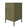 QE Bradford Metal Locker End Table Olive GRN - Olive Green - N/A
