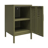 QE Bradford Metal Locker End Table Olive GRN - Olive Green - N/A