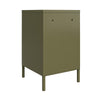 QE Bradford Metal Locker End Table Olive GRN - Olive Green - N/A