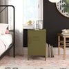 QE Bradford Metal Locker End Table Olive GRN - Olive Green - N/A