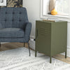 QE Bradford Metal Locker End Table Olive GRN - Olive Green - N/A