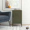 QE Bradford Metal Locker End Table Olive GRN - Olive Green - N/A