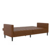 QE Liam Futon Camel Faux Leather - Camel - N/A