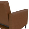 QE Liam Futon Camel Faux Leather - Camel - N/A