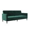 QE Liam Futon Green Velvet - N/A - N/A