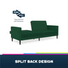 QE Liam Futon Green Velvet - N/A - N/A