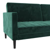 QE Liam Futon Green Velvet - N/A - N/A