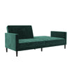 QE Liam Futon Green Velvet - N/A - N/A