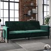 QE Liam Futon Green Velvet - N/A - N/A