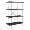 QE Wainwright 4 Shelf Bookcase Black Oak - N/A - N/A