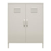 QE Bradford 2 Door Metal Storage Cabinet Taupe  - Taupe - N/A
