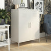 QE Bradford 2 Door Metal Storage Cabinet Taupe  - Taupe - N/A