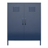 QE Bradford 2 Door Metal Storage Cabinet Navy  - Navy - N/A