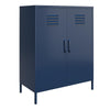 QE Bradford 2 Door Metal Storage Cabinet Navy  - Navy - N/A