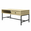QE Tamlin Coffee Table Linseed Oak - Natural - N/A