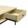 QE Tamlin Coffee Table Linseed Oak - Natural - N/A