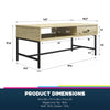 QE Tamlin Coffee Table Linseed Oak - Natural - N/A