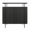 QE Wainwright Bar Cabinet Black Oak - Black Oak - N/A