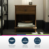 QE Farnsworth Nightstand Walnut - Florence Walnut - N/A