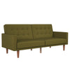 QE Wimberly Futon Green Linen - Olive Green