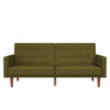 QE Wimberly Futon Green Linen - Olive Green