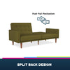 QE Wimberly Futon Green Linen - Olive Green