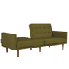 QE Wimberly Futon Green Linen - Olive Green