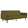 QE Wimberly Futon Green Linen - Olive Green